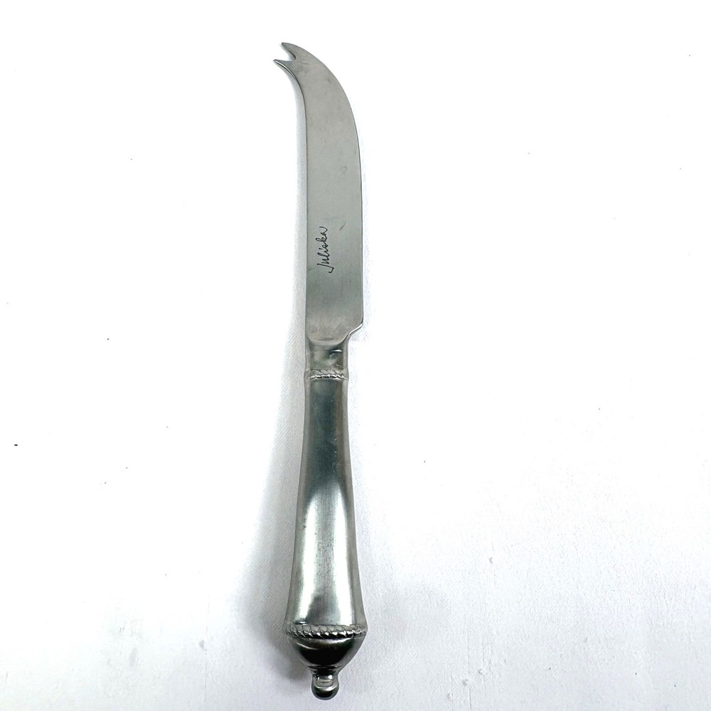 Juliska Berry & Thread Cheese Knife Silver Stainless Steel Pewter Handle